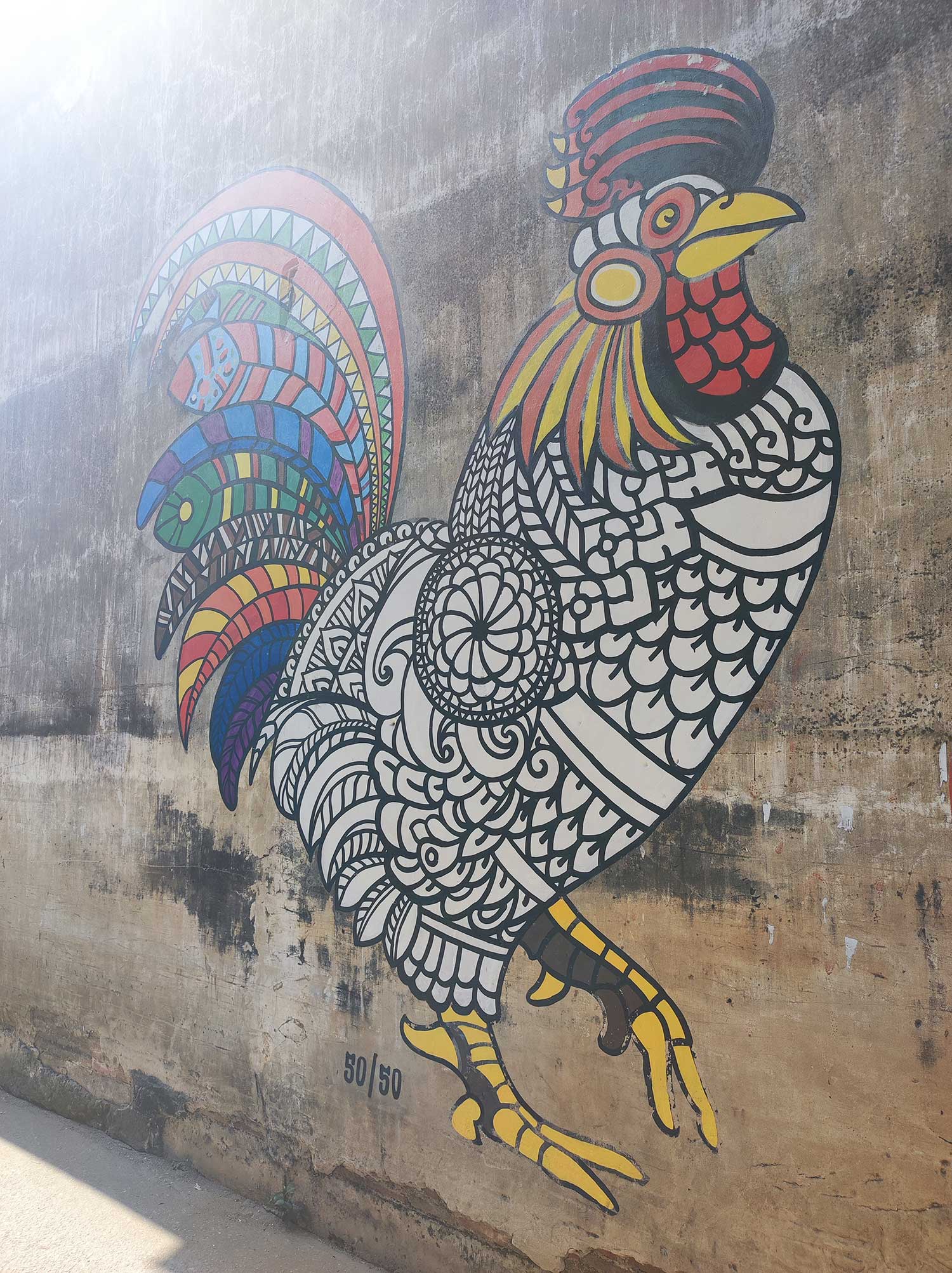 Coq emblème de la ville de Lampang