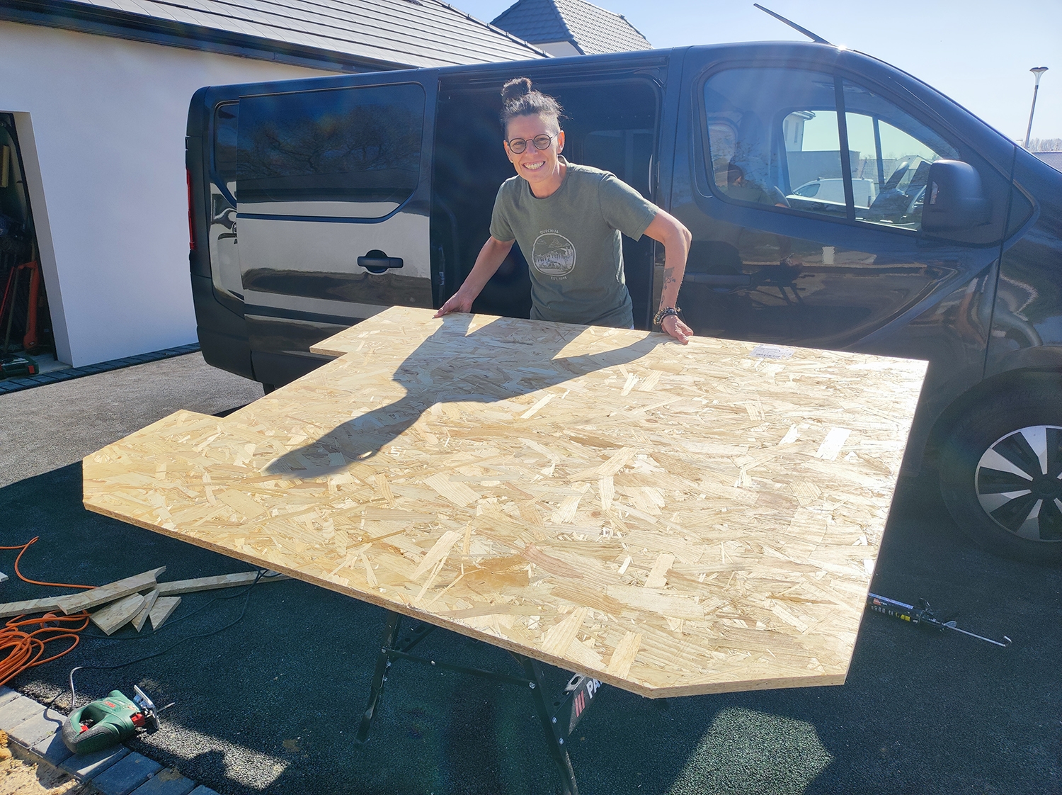 aménagement Trafic H1L1 - plancher en OSB