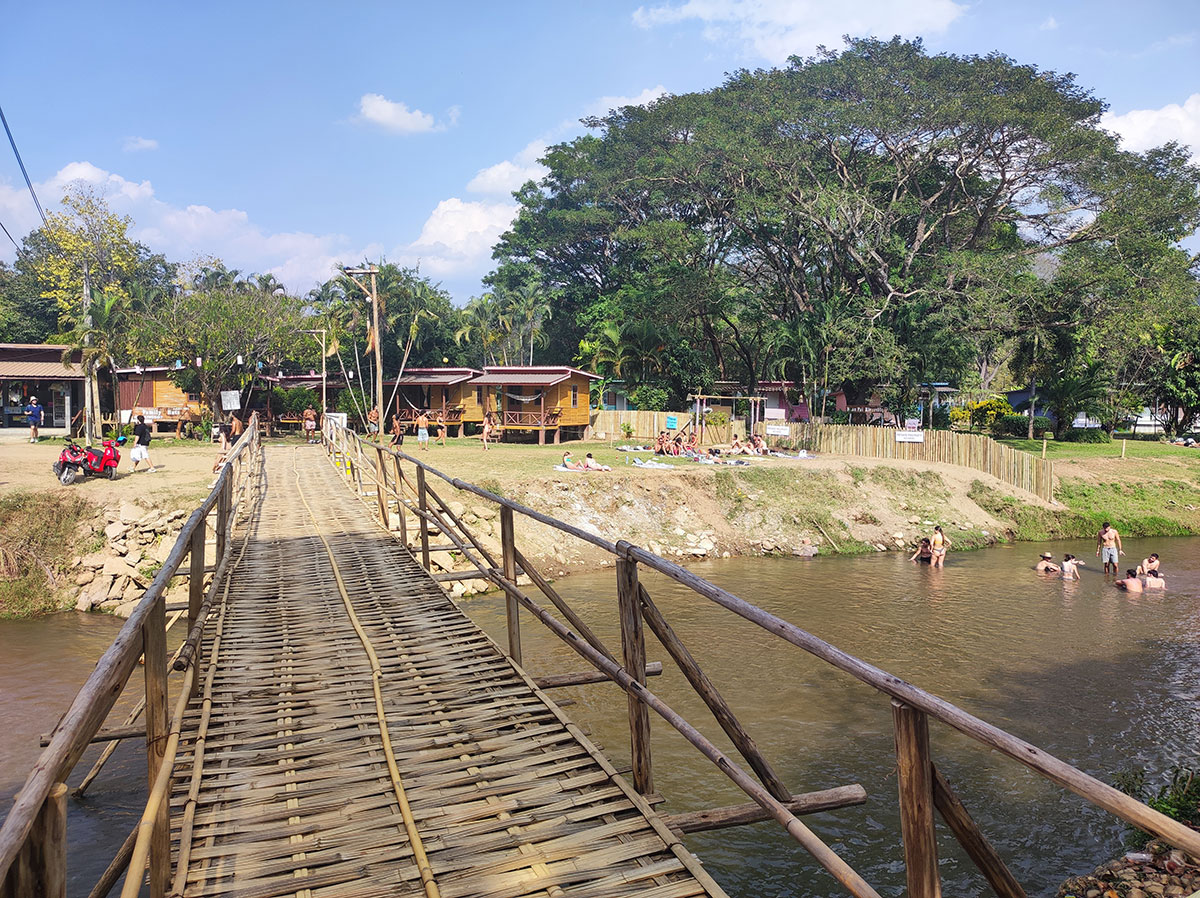 Paï -pont en bambou- Nord Thaïlande
